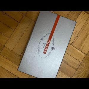 Prada Bow low block heel pump